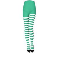 Women Red Black Striped Tights Full Length Tights Thigh High Stocking For Christmas Party Makeup Prom Decoration Cosplay Costume One Size blue