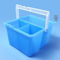 2-in-1 Foldable Brush & Pen Washing Cup - Portable & Durable Water Bucket for Art Students beige