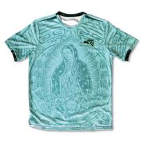 Mexico Football Men's Women's Training Sports Short Sleeved Christian T-Shirt Summer Breathable Quick Drying Oversized Shirt XXS blue