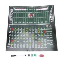 Football Dice Game with Scoring Board Tabletop Interactive Game for Family Gathering Travel Party gray