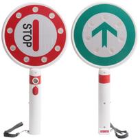 LED Eismo Ženklas Atspindintis Stop Go Ženklas Viešojo Saugumo Apsauga Kelių Saugos Ženklas Mokykla Double Sides blue