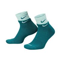 Nike Crew Socks Men's 1 Pack Geode Water Duck Cyan/Ice Jadeite Green DH4058-302 XL žalia