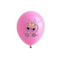 100 vnt. Disney Lilo & Stitch Vaikų Gimtadienio Šventės Dekoracija 12 colių Latekso Balionai Stitch Angelas Tematikos Kūdikio Krikšto Prekės Dovanos 100Pcs&12INCH violetinė