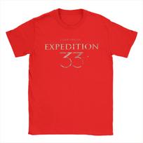 Vyriški Clair Obscur Marškinėliai Expedition 33 100% Medvilnės Drabužiai Šaunus Trumpomis Rankovėmis O Kaklo Marškinėlis Dovanojimo Idėja Marškinėlis S red