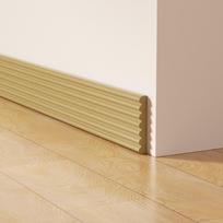 Aukštos kokybės sutirštinta sieninė grindjuostė, lipni, apsauganti nuo susidūrimų, minkšta 3D grindjuostė, svetainei beige