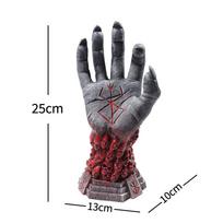 Berserk Figure Hand of God Statue Anime Handcraft Resin Ornament Halloween Skeleton Figurine Craft Desk Decoration Scary Props L gray