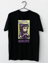 Hookups Skateboard Grim Reaper Girl T-Shirt S-2XL XXL black