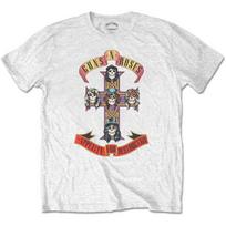 White Guns n Roses Appetite for Destruction Official Tee T-Shirt Mens Unisex 3XL white