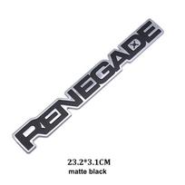 3D Metalinis „RENEGADE“ Emblemos Ženklelis Jeep Renegade 2015-2025 Galinės Bagažinės Durų Šoninės Automobilio Stiliaus Lipdukas Auto Tuningo Aksesuarai tr1 gray