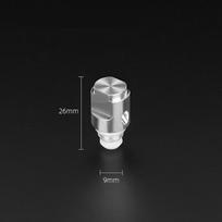 Long Lasting Aluminum Moka Pot Pressure Valve Replacement Universal Safety Release Valve for 3/6/9 Cup Italian Style Moka Pots A1 gray