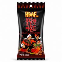 HBAF HOT&SPICY CHICKEN ALMOND 35g Turkey Flavor Almonds 35g black