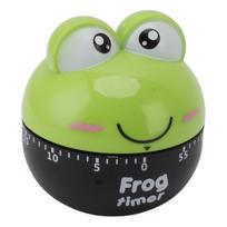 Cartoon Machinery Timer High Accuracy Adjustable 60 Minutes Mechanical Kitchen Cooking Timer for Kitchen Study Green žalia