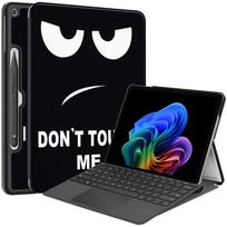 Planšetinio kompiuterio dėklas Microsoft Surface Pro 12, trijų dalių planšetinio kompiuterio dėklas su stoveliu, daugiakampis folio tipo viršelis juoda