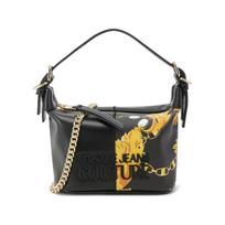 Versace Jeans Couture Spausdinta grandinėlė Poliesterio rago rankinė Moteriškos rankinės Juoda 75VA4BP4-ZS820-G89 Basic Set (Bag+Dust Bag) black