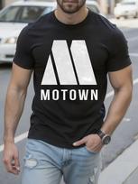 Vintage Motown Records Tshirt - Retro Music Tee with Bold... S įvairiaspalvis