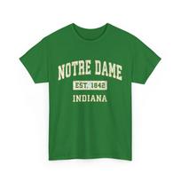 Notre Dame Indiana IN Vintage Athletic Sports Design T-Shirt XXXXL white