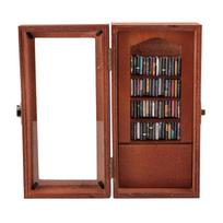 Anxiety Relief Bookshelf Wooden Novel Display Cabinet Ornament with 1 Pack Book Figurine for Study Room Coffee Shop black