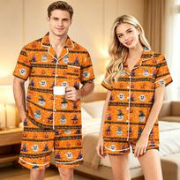 Couples Matching Halloween Pajama Set - Comfortable Sleepwear and Loungewear for Nighttime Relaxation M šafranas