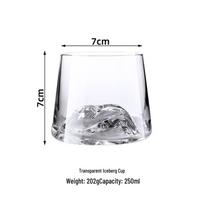 Fuji Mountain Crystal Glass white