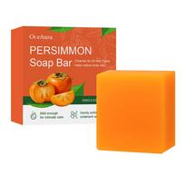 Kaki Muilo Gabalėlis Kūno Kvapo Šalinimui, Rankų Gamybos Kaki Žaliosios Arbatos Muilas Veidui ir Kūnui, Švelnus Deodorantinis Muilas 1pcs orange