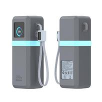 SIKAI Silicone Case for UGREEN Nexode Power Bank 200W 25000mAh PB728 Full-coverage Travel Protective Cover with Cable Organizer gray