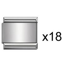 18 Pcs Scenery Series Charms Italian Links Fit 9mm Bracelet Stainless Steel Jewelry Making 9mm mėlyna
