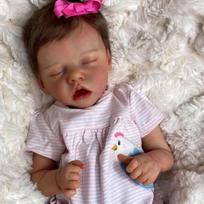 NPK 18 colių Reborn Baby Toddler Mergaitei labai minkšto audinio lėlės vonios žaislas gyvas, tikras minkštas liesti vonios žaislas 18inch brown