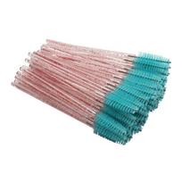 Vienkartinis krištolinis pagaliukas blakstienų priauginimo šepetėlis - spiralinis rietimo šukos 1 pack (50 pieces) gray