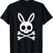Funny Easter Pirate Jolly Roger Bunny Skull Rabbit Kids Boys T-Shirt S juoda