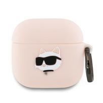 Karl Lagerfeld silikoninis dėklas AirPods 4 – rožinis