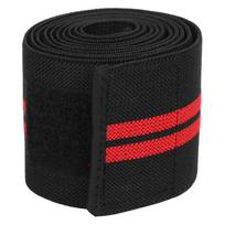 Sports Knee Wraps Compression Elastic Knee Sves Brace Straps for Weightlifting black