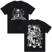 Anime Jojo Bizarre Adventure Higashikata Josuke Great Days T Shirts Men Casual Cotton Y2K Short Sleeves Oversized Top Streetwear S juoda
