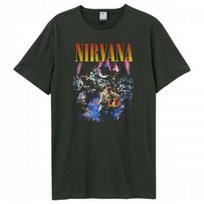 Amplified Unisex Adult Unplugged In New York Nirvana T-Shirt S juoda