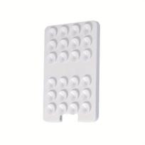 1pc Silicone Suction Cup Phone Holder with Card Wallet for Convenient Selfies, Compatible with Android and Iphone balta
