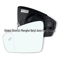 Compatible with 2017-2018 Volkswagen Tiguan L and Tayron: Heated Rearview Mirror Lens with Blind Spot Assist for Parallel Parking. Left side [Heated] black