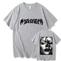 Lady Gaga Mayhem Ball Tour Tshirt Grunge Y2K Vintage Streetwear Unisex Oversized Summer Cotton Graphic Tee Aesthetic Top S white