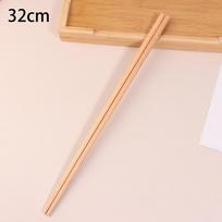 Japoniškos itin ilgos medinės valgymo lazdelės, poliruoto buko medžio, maistui, makaronams, neslystančios, virtuvės įrankiai S32cm beige