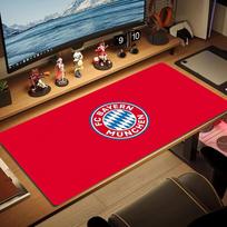 Bayern Munich FC Color Mouse Pad Large Gaming Table Cushion Non-slip Laptop Tablet Big Mousepad XXL Mat Mini PC Playmat With Lock edge 30cmx60cm(11.8x23.6inch) black