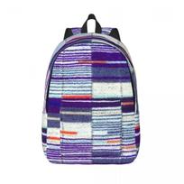 Elizabeth Line Metro Moquette Sėdynės Užvalkalas Kuprinė Dieninė Kuprinė Didelės Talpos Knygų Krepšys Mokyklinė Kuprinė Pečių Krepšiai Vyrams Moterims 30x14x40 cm blue