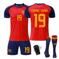 2026 Ispanijos marškinėlių komplektas — Ne. 19 Yamal Vyrų Futbolo Treniruočių Rinkinys Size 16 raudona