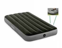 Pripučiamas čiužinys Intex Dura-Beam Twin su kojine pompa, 137x191 cm