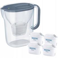 Vandens filtras Brita Style Essential Grey Blue su 4 Maxtra Pro Pure kasetėmis