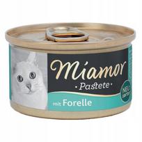 Katėms skirta MIAMOR pašteto pasta su upėtakiu, 85 g