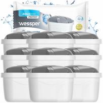 Vandens filtro kasetės WESSPER AQUAMAX PROTECT, 10 vnt., tinka BRITA, DAFI ąsočiams, kietam vandeniui