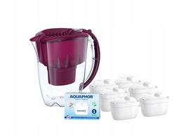 Filtravimo ąsotis Aquaphor Amethyst 2,8 l su 7 Maxfor+ kasetėmis, vyšninės spalvos