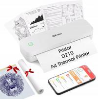 Nešiojamas A4 terminis spausdintuvas Pristar D210, Bluetooth, USB, 2600mAh