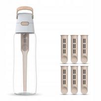 Tritan gertuvė su filtru Dafi SOLID 0,7L Cappuccino, 7 filtrai