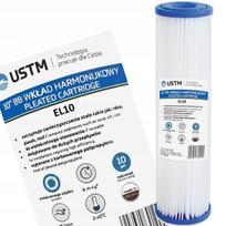 Vandens filtras sulankstoma kasetė 10" USTM 10 mikronų daugkartinė
