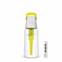 Vandens butelis su filtru Dafi 0,5 l, citrinos spalvos, su 2 anglies filtrais