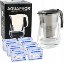 Vandens filtras ąsotis Aquaphor Onyx 4,2 l juodas Tritan su 6 filtrais